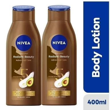 NIVEA Radiant & Beauty Advanced Care Body Lotion For Women - 400ml 2PACK
