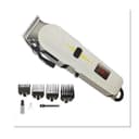 Geemy Professional Rechargeable Hair Machine Shaver- White , Black