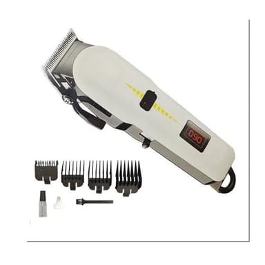 Geemy Professional Rechargeable Hair Machine Shaver- White , Black